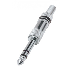 Mufă jack tata, stereo 6,3 mm