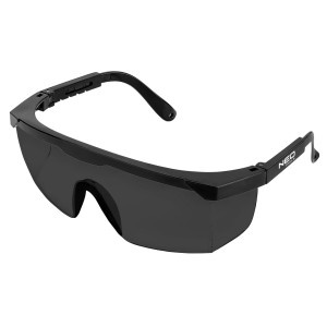 Ochelari de protectie, lentile inchise la culoare, cu brate reglabile