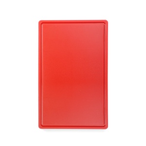 Pachet Tocator rosu GN 1/1 HDPE 500 + Cutit profesional transat 15cm - Img 2