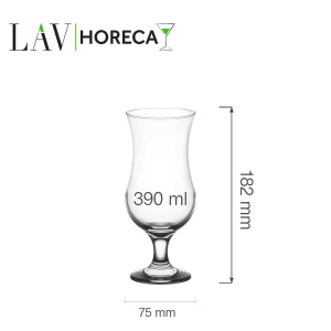 Pahar cocktail Hurricane Miami, 390 ml, LAV - Img 2
