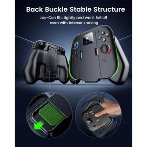 Powerbank / Grip incarcare Joy-Con Nintendo Switch 2, acumulator incorporat 1400mAh, Transnovo - Img 8
