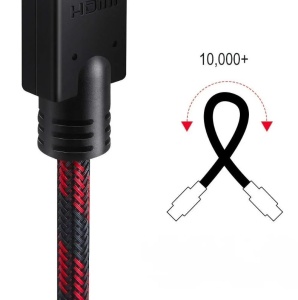 Prémium nagy sebességű HDMI kábel, 4K, 1m, Shuliancable - Img 3