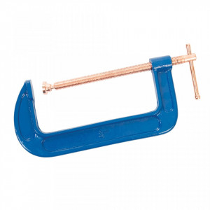 Presa semiprofesionala tip C, heavy-duty, 200mm, placat cupru, Silverline