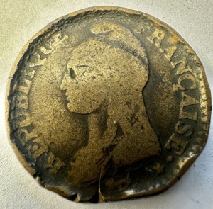 PRIMA REPUBLICA FRANCEZA - 1 Décime 1796-1797 / Anul 5 -