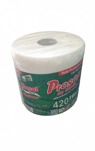 Prosoape de hartie profesionale absorbante, rezistente, 420 foi, 84m, 2 straturi, 100% celuloza, Royal