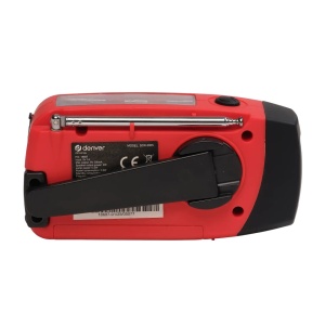 Radio Portabil de Urgență Denver SCR-2005, AM/FM, Acumulator 2000 mAh, Încărcare Solară și Dinamo cu Manivelă, Lanternă LED, Sirenă SOS, Funcție Powerbank, USB-C - Img 6