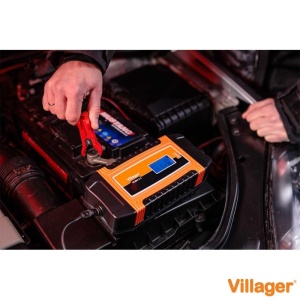 Redresor/incarcator acumulator auto/moto cu microprocesor, 6-12V, Villager VCBM 8.0 - Img 4