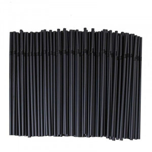 Set 10.000 paie plastic cu burduf scurt flexibil, XXL pack, 240x5mm, negre, ideal restaurante, terase - Img 4