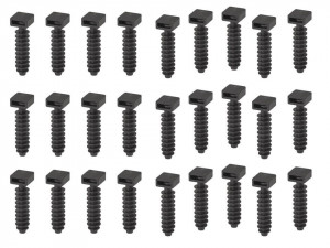 Set 100 prinderi pentru bride tip soricel, 35 x 9.5 mm, negru, Benman - Img 1