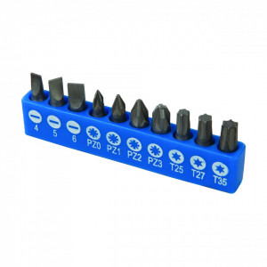 Set 12 piese biti cu antrenor 90 grade, Silverline Angle Screwdriver Bit Holder Set 12pce - Img 4