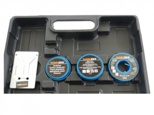 Set 2 pistoale de lipit electronice, 25/80W, accesorii incluse, trusa transport, Workzone - Img 2