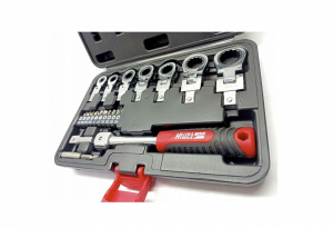 Set 20 piese chei cu clichet 6-19mm, cap detasabil, Hillen & Mohr - Img 3