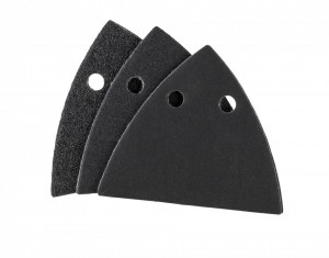 Set 34 benzi abrazive slefuitor cu velcro, tip patrat mic, triunghi mic, grit 60, 120, 180, 240, Parkside - Img 3
