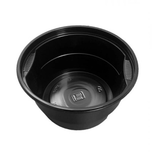 Set 450 bucati bol supa PP, negru cu capac transparent, 460ml, ideal catering, home delivering - Img 3
