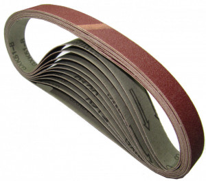 Set 5 benzi abrazive slefuitor, 10 x 330mm, grit 40, Silverline - Img 3