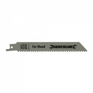 Set 5 panze fierastrau tip sabie, lemn, 150mm , 6tpi, Silverline - Img 2