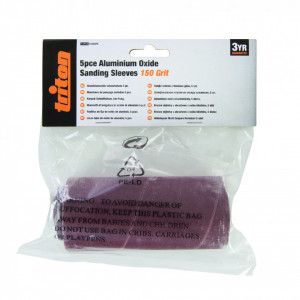 Set 5 rezerve abrazive cilindrice slefuitor banc , oxid de aluminiu, grit 150, Triton - Img 2
