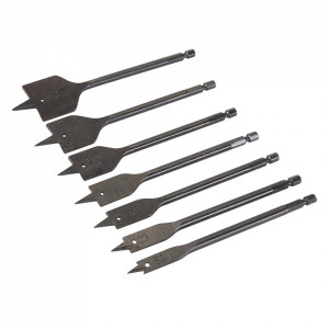Set 7 freze lemn , otel-carbon, 10-40 mm , Silverline - Img 1