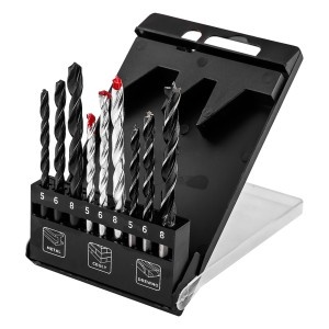 Set burghie pentru metal, lemn, caramida: 5,6,8 mm, 9 buc