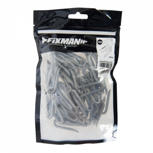 Set cuie galvanizate gard tip U, 0.5kg, 25 x 2.65mm, Fixman - Img 2