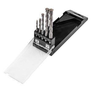 Set de burghie calite, pentru beton: 4,5,6,8,10 mm, 5 buc.