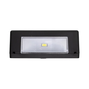Set de lămpi solare de perete, 2 bucăți/cutie, 2 LED-uri alb cald, negru - Img 2