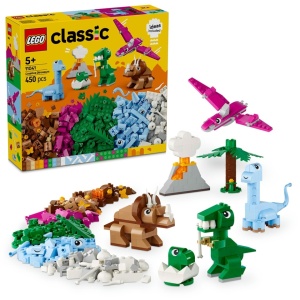 Set LEGO 11041, Classic, dinozauri creativi, 450 piese
