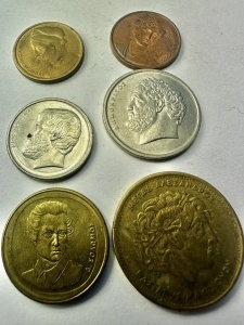SET MONEDE - GRECIA - 1/2/5/10/20/100 Drachme - Img 2