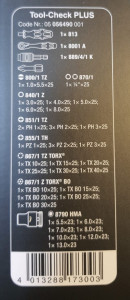 Set profesional mini 39 piese, clichet, tubulare, biti, Wera Tool-Check Plus - Img 2