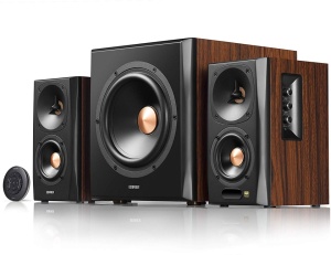 Sistem audio 2.1 activ, sunet HI-FI, 155W, incinte mdf, NEGRU, telecomanda, bluetooth, Edifier S360DB