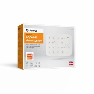 Sistem de Alarmă Inteligent Smart Home Denver SHA-220, Wi-Fi + 4G LTE/GSM, Kit Wireless Complet, Baterie Backup, Sirenă 90 dB, Compatibil Tuya, Alexa și Google Assistant, White - Img 3