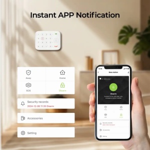 Sistem de Alarmă Inteligent Smart Home Denver SHA-220, Wi-Fi + 4G LTE/GSM, Kit Wireless Complet, Baterie Backup, Sirenă 90 dB, Compatibil Tuya, Alexa și Google Assistant, White - Img 13