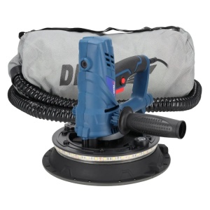 Slefuitor pereti / tavan pentru ipsos, glet, sac colector praf, 850W, disc 225mm, iluminare LED,viteza variabila, Dedra - Img 3