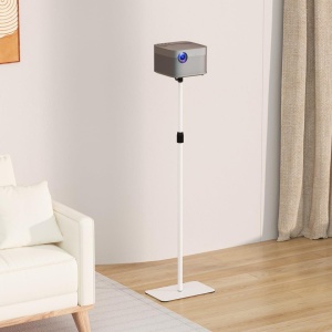 Suport premium de podea pentru proiector video, camera foto/video, dispozitive cu montura filet 1/4, telescopic, maxim 0.98m, ALB, Suptek - Img 2