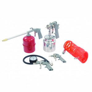 Sűrített levegő tartozék készlet , 5 db , Silverline Air Tools & Compressor Accessories Kit 5pce