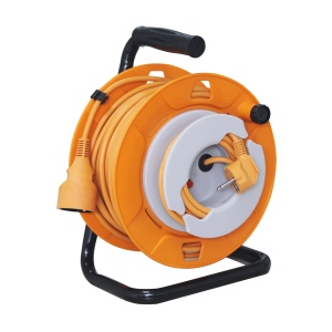 Tambur cablu cu 27 3 m cablu electric, cadru metalic