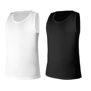 Tricou 2-pack, alb, negru, marimea M