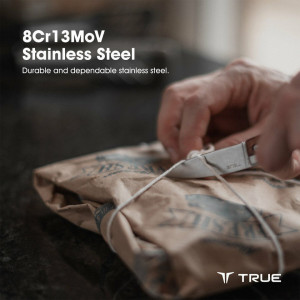 TRUE TU6905 Kés, 6.35cm, acél, barna, fa tárolódoboz, rózsafa markolat, IDEÁLIS AJÁNDÉK FÉRFIAKNAK! - Img 5