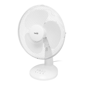Ventilator de birou, 30 cm, 40 W, alb