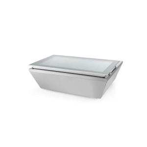 Vitrina de prezentare pentru inghetata, 77 lt, -18/-25 gr C, corp inox, ARKTIC by Hendi, 867x735x(H)373mm, Clasa energetica E - Img 2