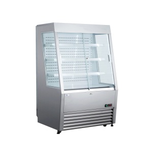 Vitrina frigorifica de prezentare interval temp. 0/6C, 1300 W, corp inox, ARKTIC by Hendi, 920x847x(H)1465 mm, Clasa energetica D