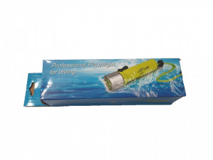 Víz alatti zseblámpa, be-/kikapcsoló mágnessel, 180lm, 1 x LED COB 3W nagyítóval, mélység 20m, hatótávolság 25m, VKTools - Img 7