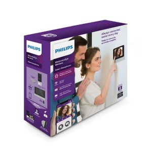WI-FI videó kaputelefon készlet, 1080P akkumulátoros kamera, 7"-os érintőképernyős kijelző, Philips WelcomeEye Wirelless