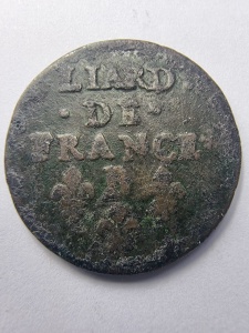 1 Liard 1637 – Ludovic al XIII-lea, Franța