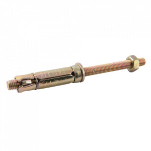 10 db betonrögzítő csavar készlet, horganyzott acél, anya M8 x 70mm, Fixman - Img 2