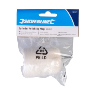 100% pamut dob polírozáshoz, 63mm, 6mm-es dorong, Silverline - Img 2