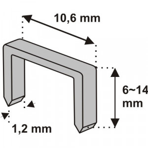 14mm-es (1,2 x 10,6 mm) kupak 1000db készlet - Img 2