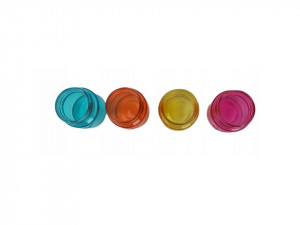 4 darabos felespohár készlet shot tip jar, többszínű, Shots modell, 75ml, 5.5 x 4cm, George Home - Img 3