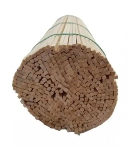 500 darabos fa pálcika készlet vattacukorhoz, 40cm x 4mm