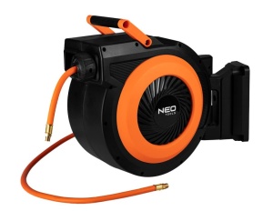 9.5mm behúzható tömlődob kompresszorhoz, pneumatikus, 15m, ideális autószervizhez, hátsó udvarra, Neo - Img 5